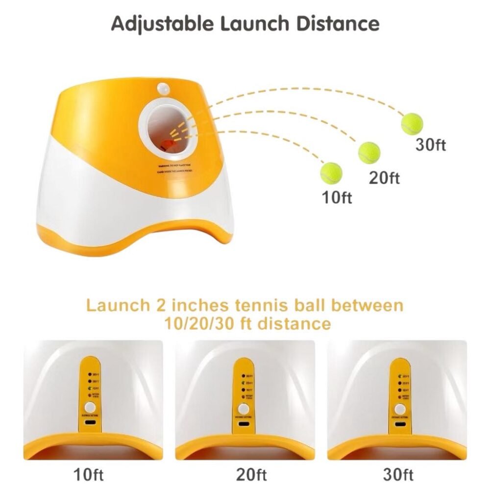 Tennis Ball Launcher Automatic Dog - Gambar 3