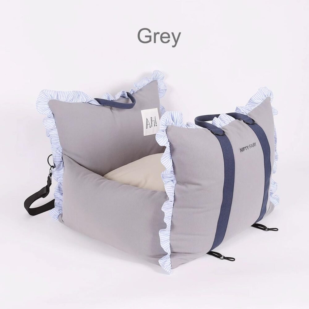 Dog Kennel Car Safety Seat Cute Korean - Gambar 4