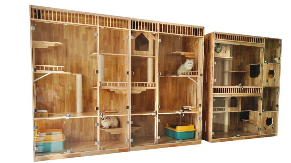 Pet Shop Display Cabinet Solid Wood